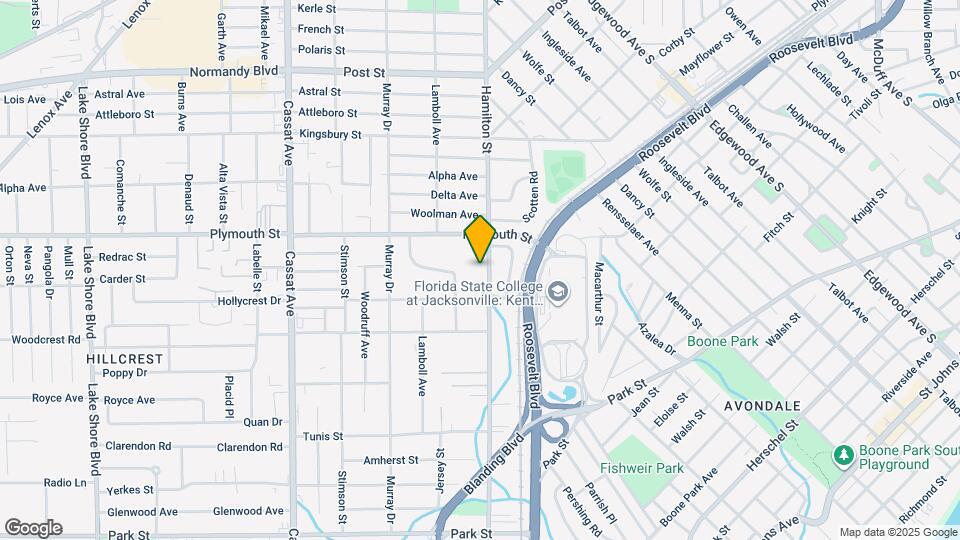 1232 Hamilton St Map and Location Details