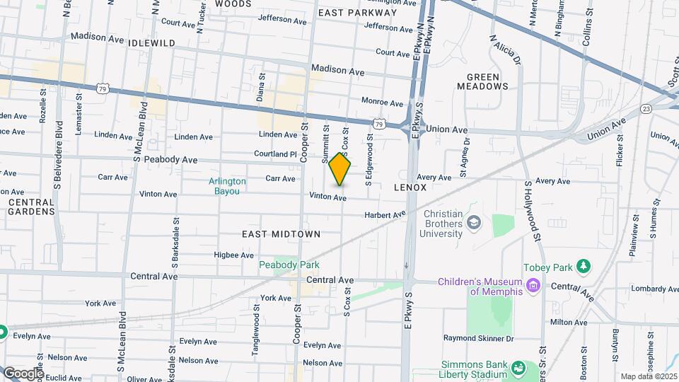 553 S Cox St Map and Location Details