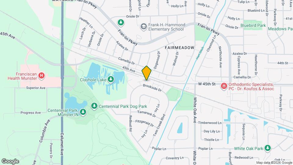 1315 Brookside Dr Map and Location Details