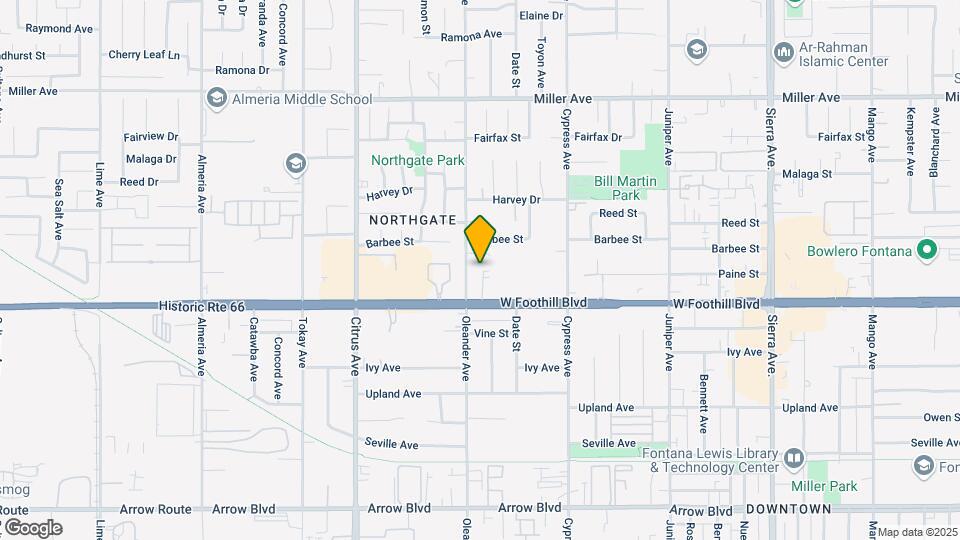 16304-16330 Foothill Blvd Mapa y Detalles de la Ubicación