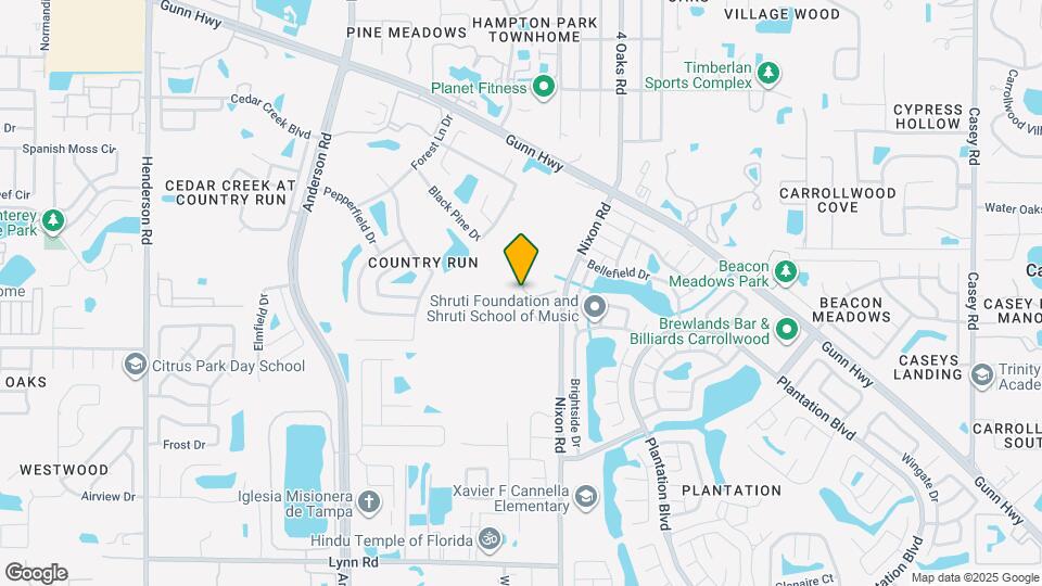 5528 Carrollwood Key Dr Map and Location Details