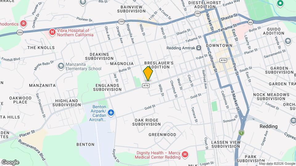 2166 Placer St Map and Location Details