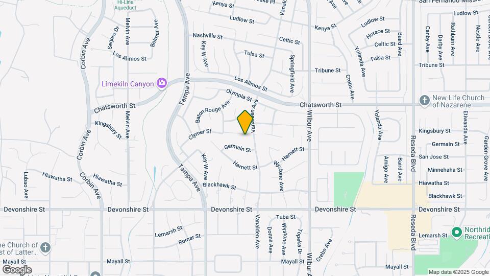19122 Clymer St, Unit Ranchvilla Map and Location Details
