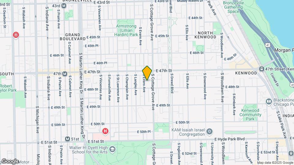 4741 S Evans Ave Map and Location Details