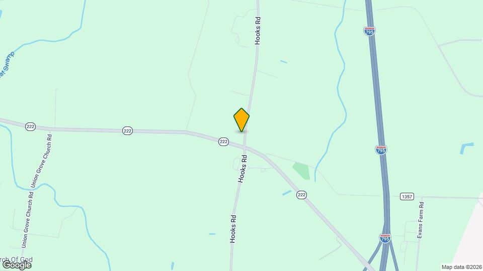 1307 Hooks Rd Map and Location Details