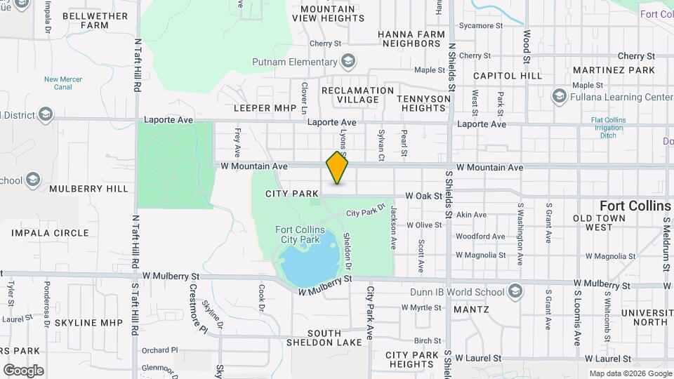 1422 W Oak St Map and Location Details