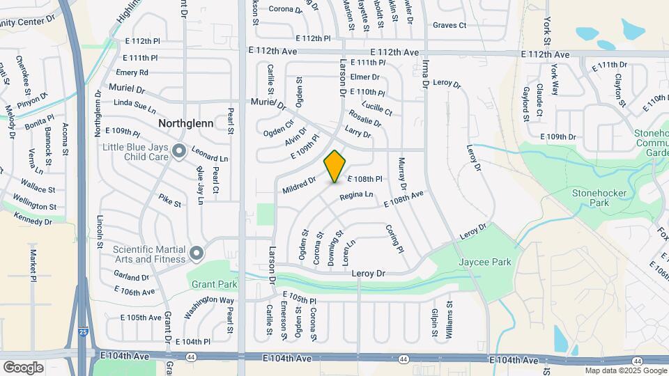 10852 Larry Dr Mapa y Detalles de la Ubicación