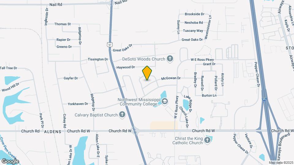 1232 McGowan Dr Mapa y Detalles de la Ubicación