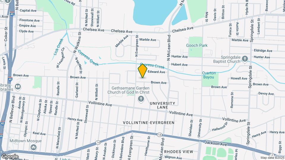 1742 Brown Ave Map and Location Details