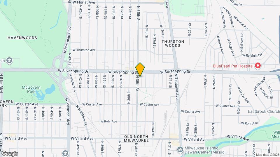 5550 N 35th St Map and Location Details