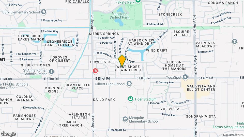 1012 E Linda Ln Map and Location Details