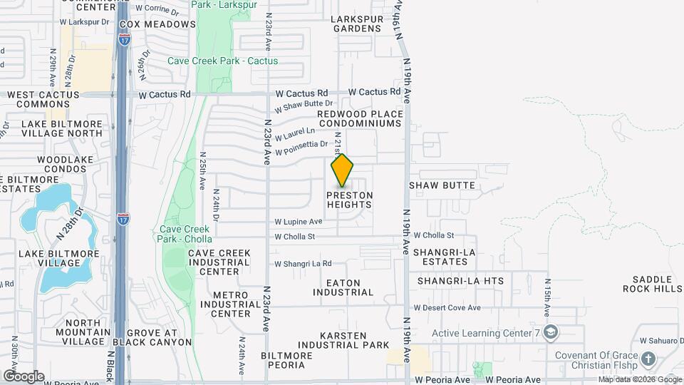 11607 N 21st Ave Map and Location Details