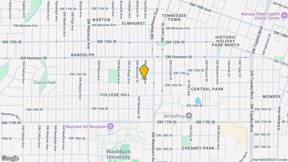 1323 SW Garfield Ave Map and Location Details