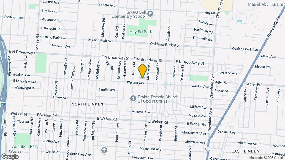 1422 Weldon Ave Map and Location Details