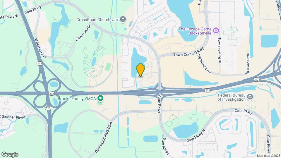 Furnished Studio-Jacksonville - Southside Map and Location Details