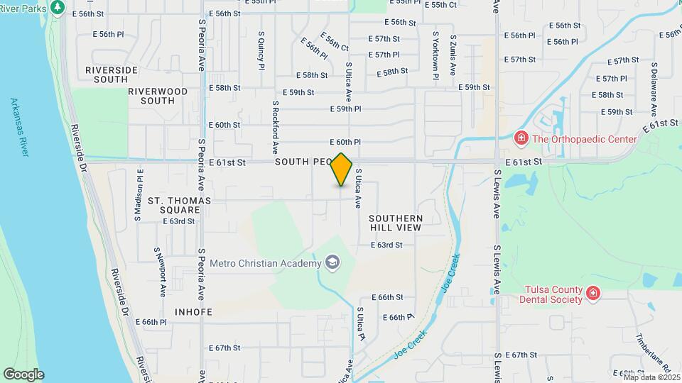 6137 S Troost Ave Map and Location Details