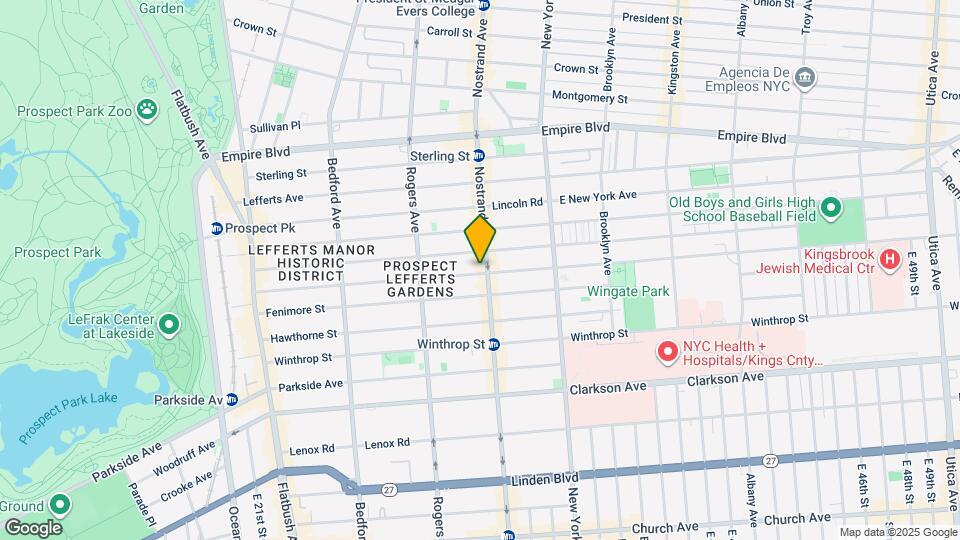 1139 Nostrand Ave Map and Location Details