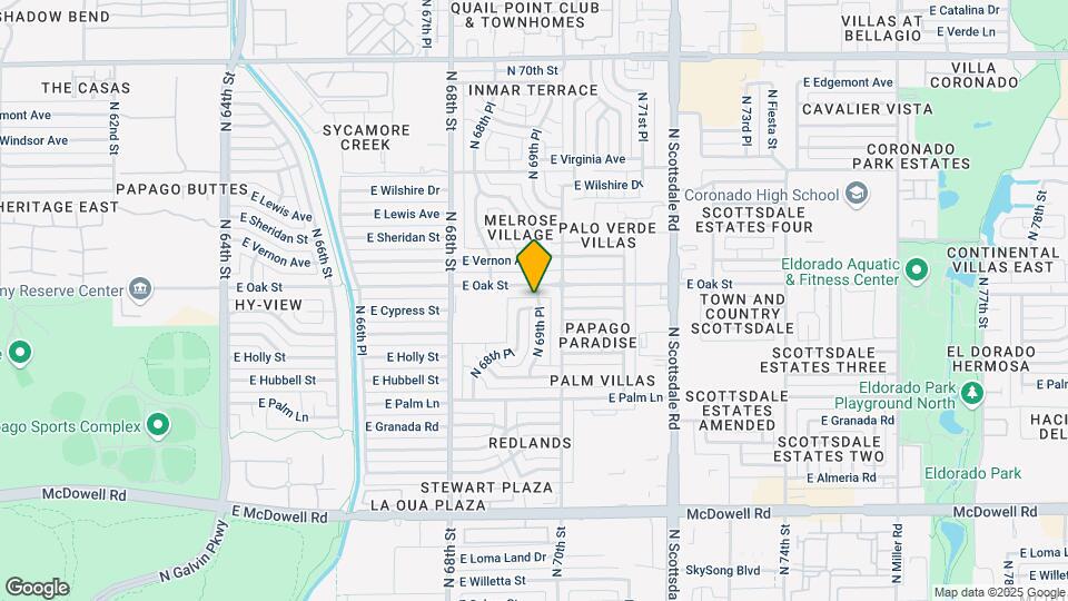 6914 E Cypress St Mapa y Detalles de la Ubicación