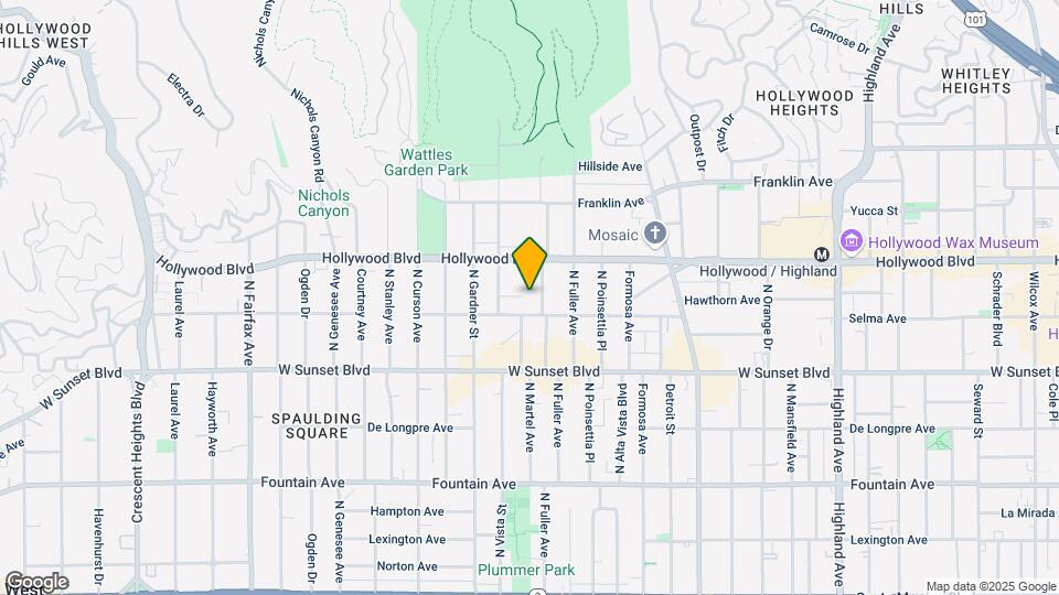 1621 1/4 N Martel Ave Mapa y Detalles de la Ubicación