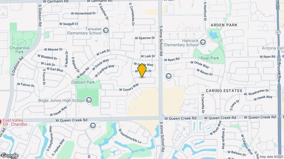 1171 W Goldfinch Way Map and Location Details