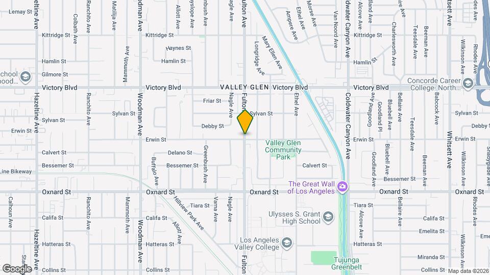 6204 Fulton Ave Map and Location Details