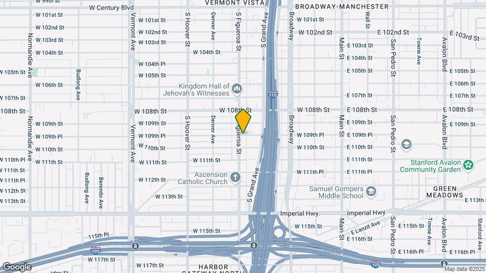 10950 S Figueroa St Map and Location Details