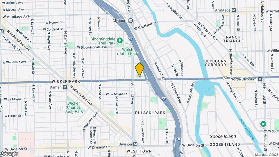 1536 W North Ave Map and Location Details