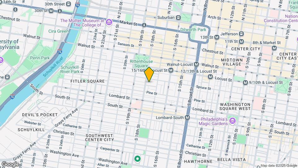 1727 Delancey Pl Map and Location Details
