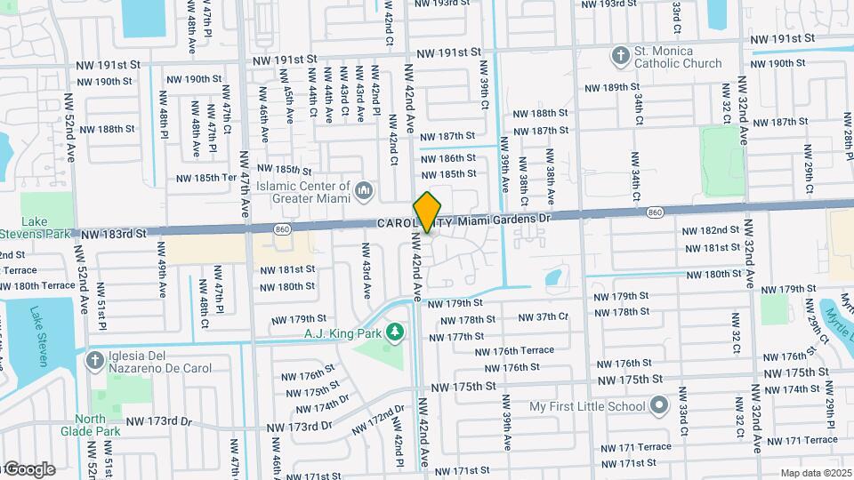 4122 NW 181st Terrace Map and Location Details