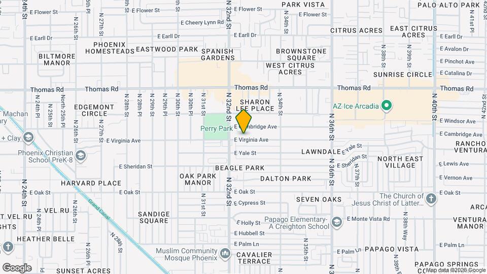 3226 E Virginia Ave, Unit Garden Map and Location Details