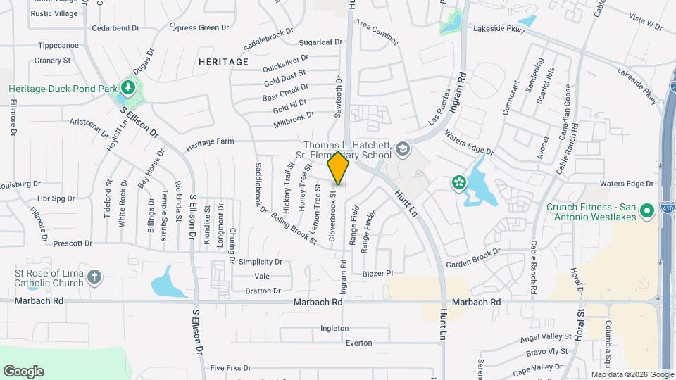 1014 Cloverbrook St Map and Location Details