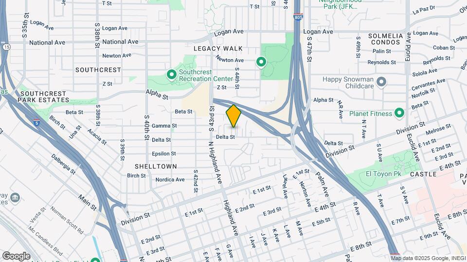 4388-4394 Delta Street Map and Location Details