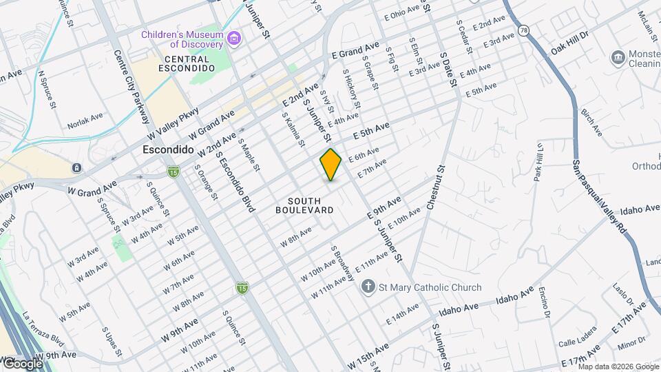622 S Kalmia St Map and Location Details
