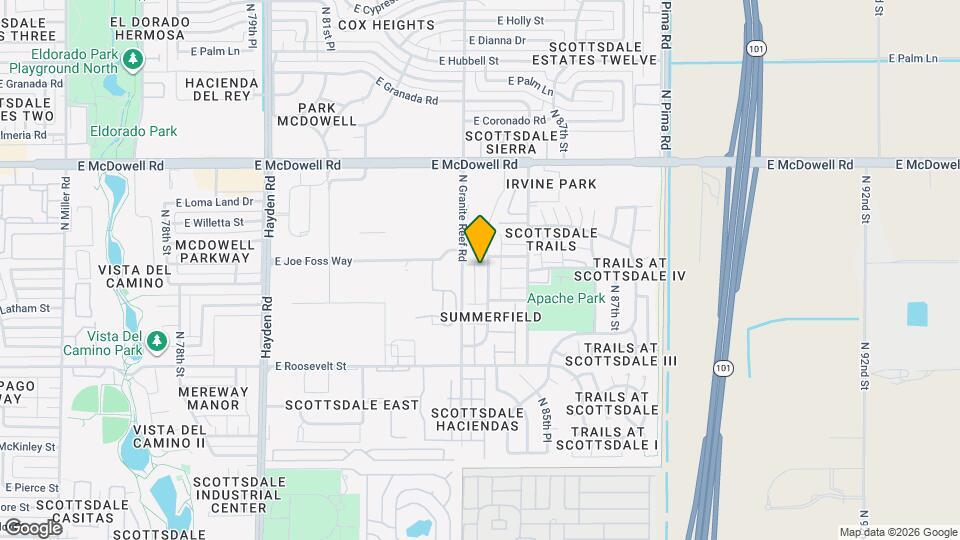 1262 N 84th Pl Map and Location Details