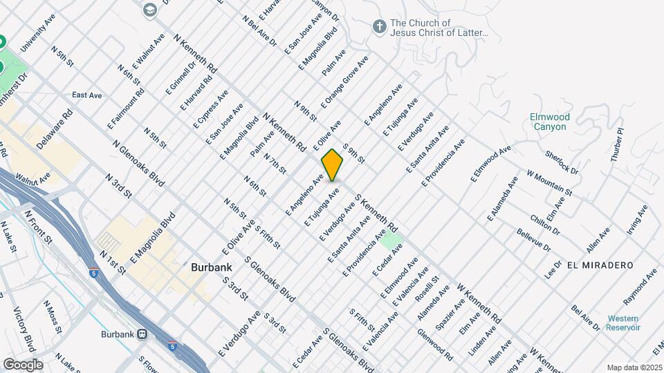 731 E Tujunga Ave Mapa y Detalles de la Ubicación