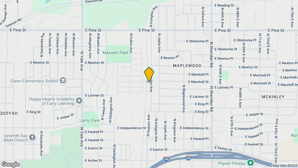 1050 N Irvington Ave Map and Location Details