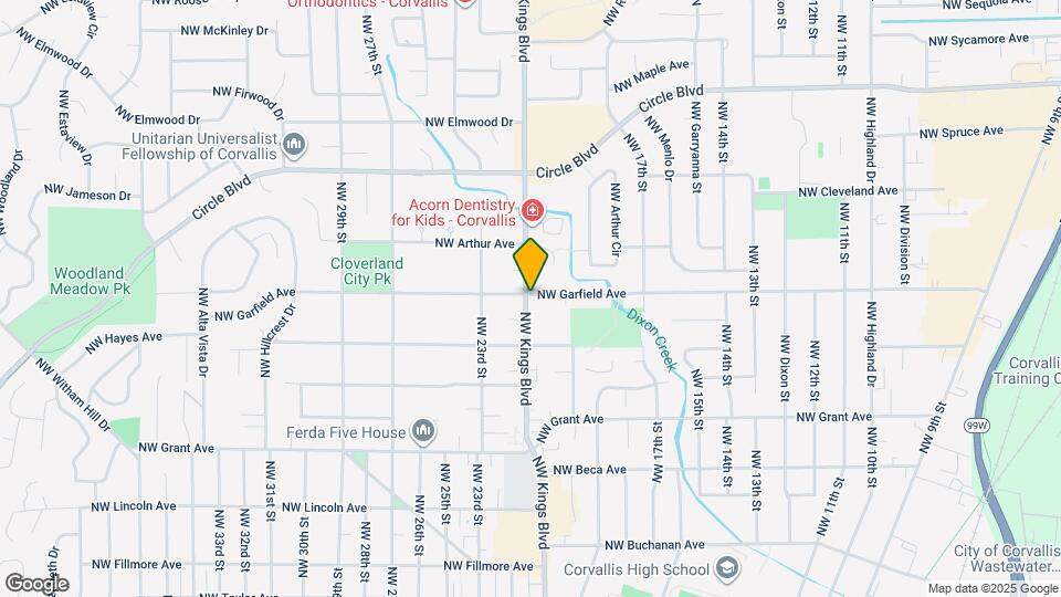 2050 NW Garfield Ave Map and Location Details