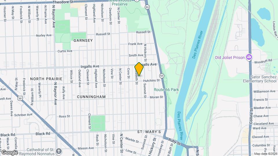 1104 Elizabeth St, Unit #1 Mapa y Detalles de la Ubicación