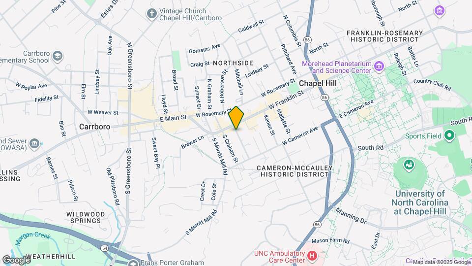 120 S Roberson St Map and Location Details