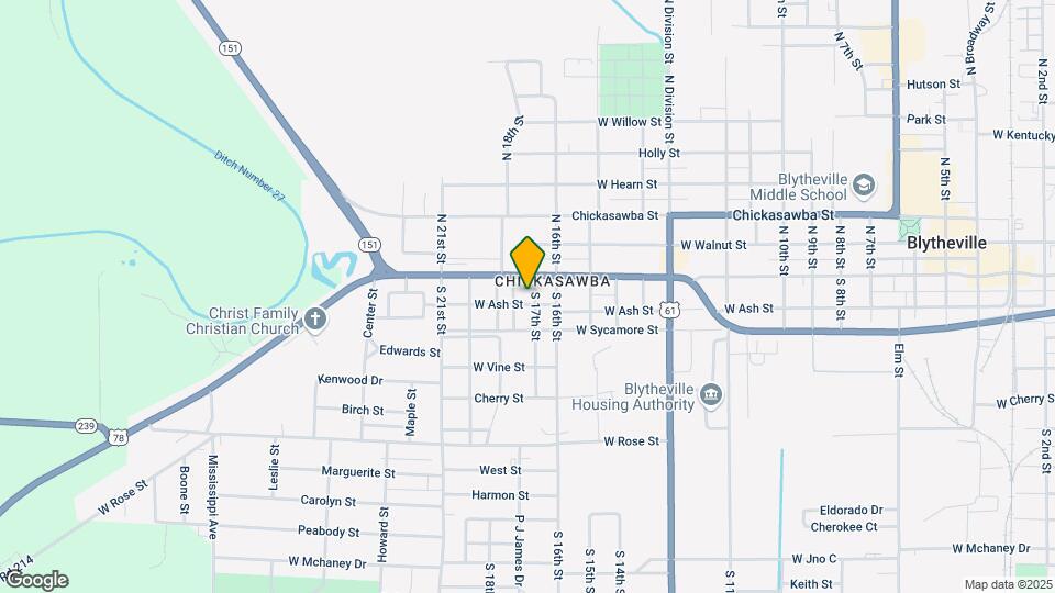 1704 W Ash St Map and Location Details