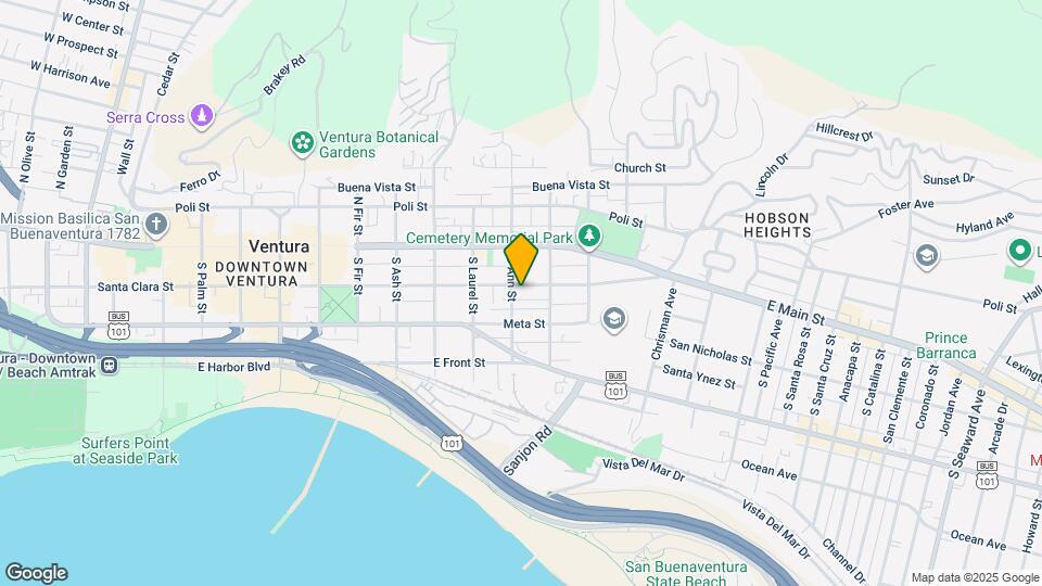 1120 E Santa Clara St Map and Location Details