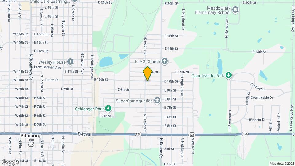 1004 E 10th St Map and Location Details