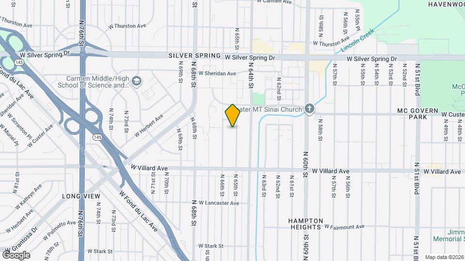 5329 N 65th St Map and Location Details