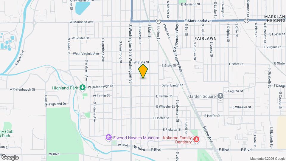 1418 S Buckeye St Map and Location Details