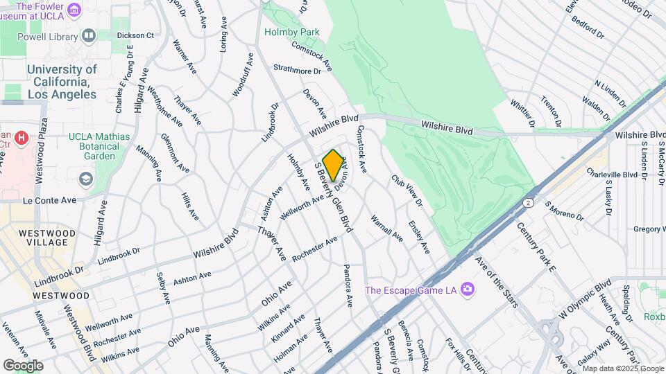 1311 S Beverly Glen Blvd Map and Location Details