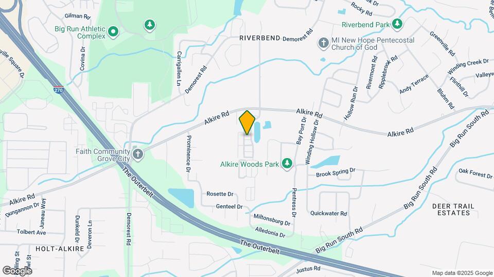 1893 Sandy Lake Dr Map and Location Details