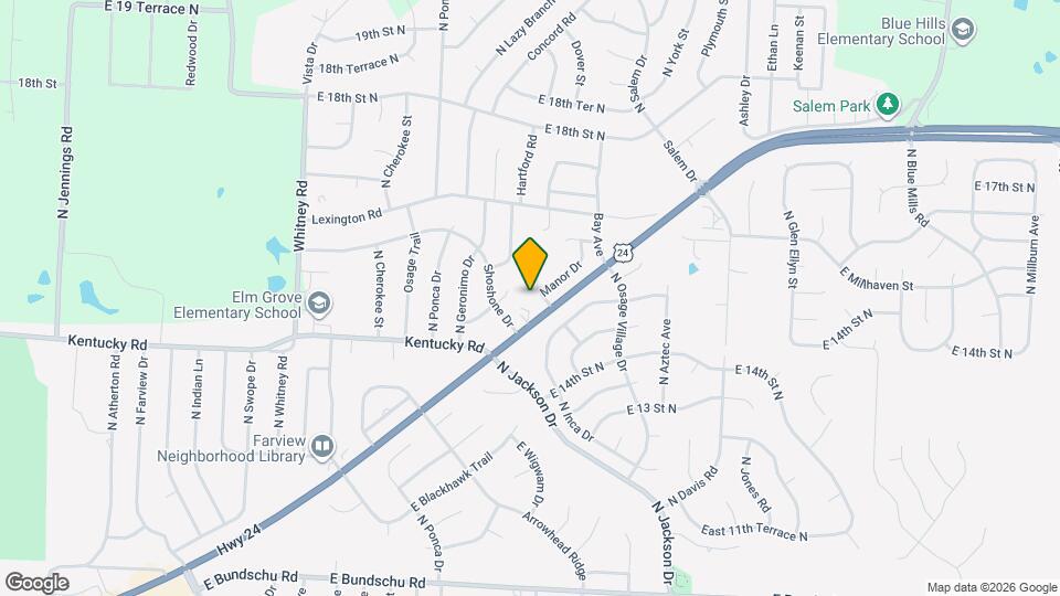 1504 Manor Cir Map and Location Details