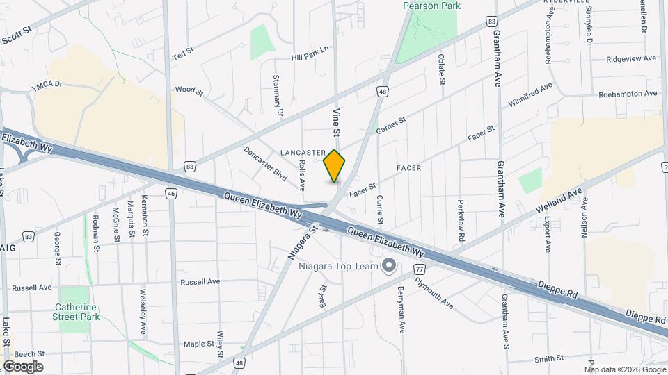 193 Vine St Map and Location Details