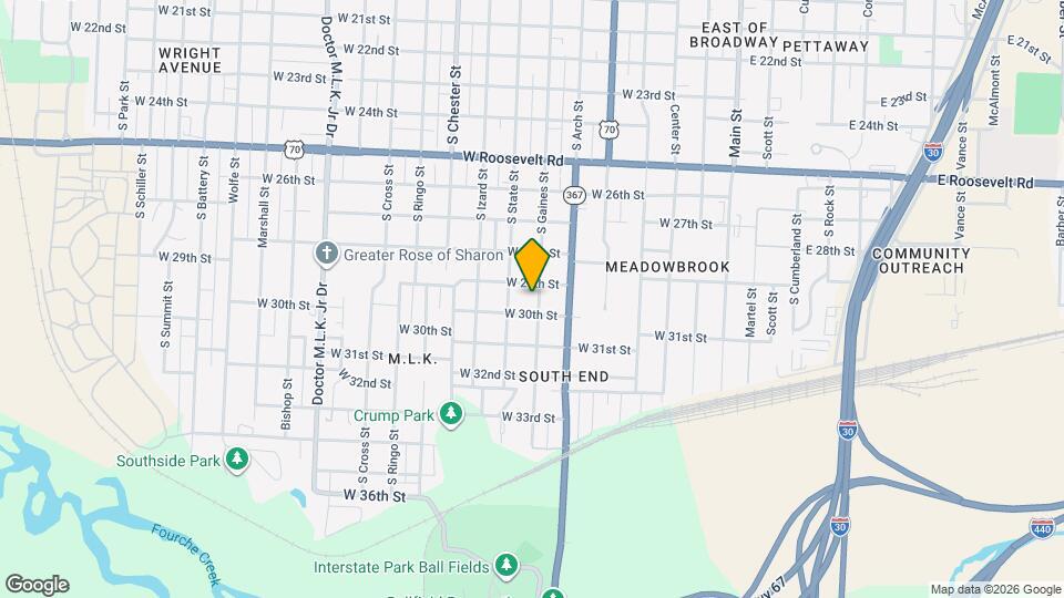 2908 S Gaines St Map and Location Details