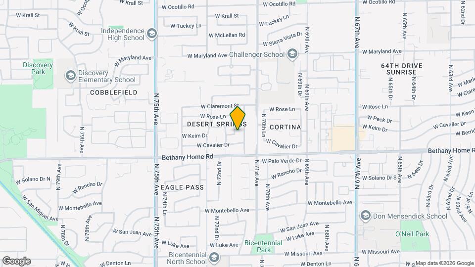 6043 N 71st Ln Map and Location Details